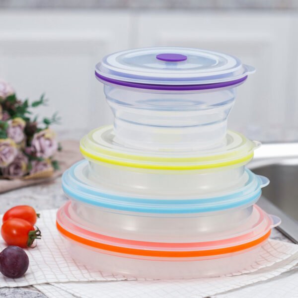 Collapsible Food Storage Container - Round - Image 6