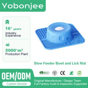 Wholesale 2-in-1 Slow Feeder Bowl with Lick Mat | OEM/ODM Pet Bowl Manufacturer