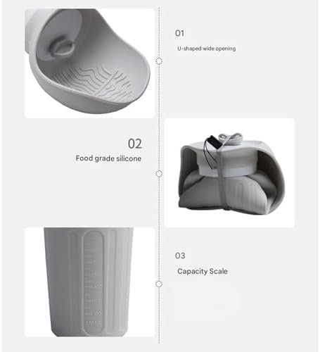 Foldable silicone lid drinking bowl for pet water bottle