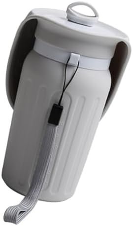 Grey color variant of the silicone pet travel water bottle