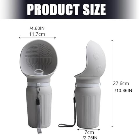 Lightweight pet water bottle with carabiner for easy carrying