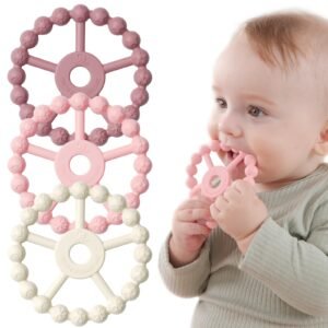 Food-grade silicone baby teething ring set OEM manufacturer wholesale