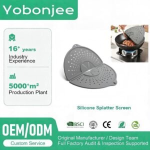 Foldable Silicone Oil Splatter Screen OEM Manufacturer Yobonjee
