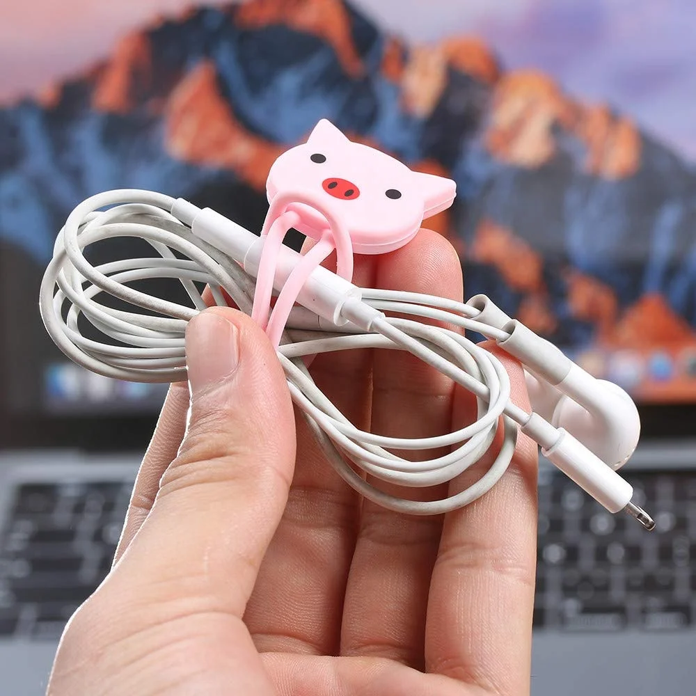 Animal design silicone cable cord organizer wholesale B2B OEM