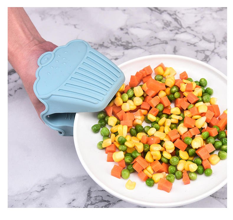 Silicone Kitchen Mitts Non-slip Dotted