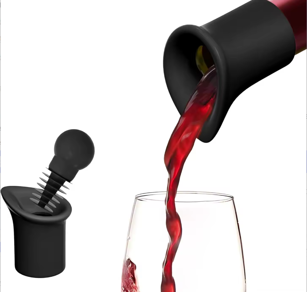Silicone wine bottle stopper pourer OEM manufacturer wholesale B2B